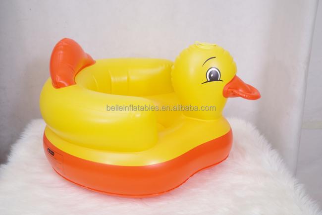 Wholesale quality cartoon PVC inflatable chair children sofa for feeding