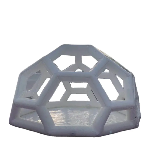 Customized quality inflatable football tent with led light for sales