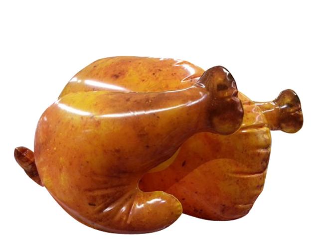 Customized advertising inflatable fried chicken model for food store