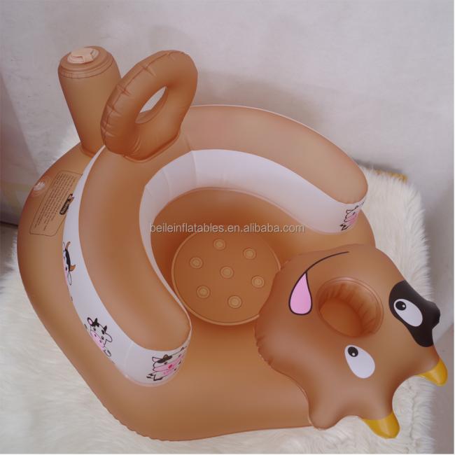 PVC Inflatable Learning Chair Portable Sofa Bathroom Kids Seat Armchair