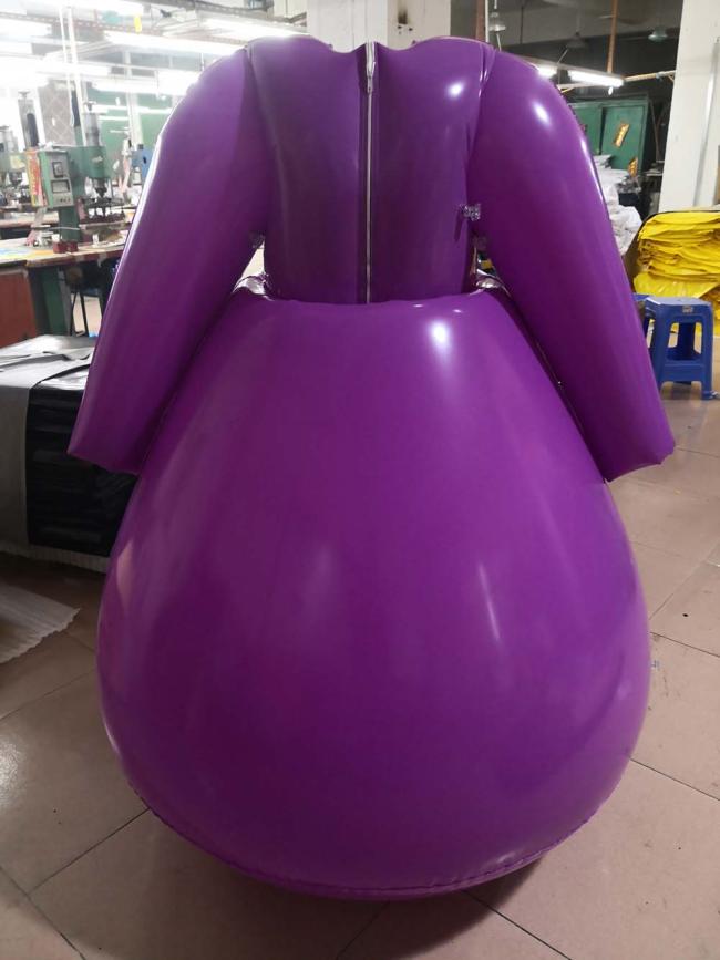 Beile customized pvc dress inflatable masquerade skirt performance costume