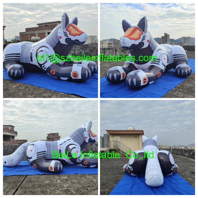 BeiLe Customized New PVC Squeak inflatable guardian lion for sales
