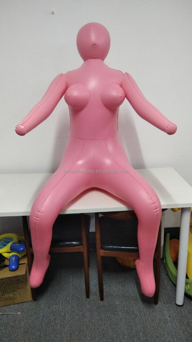 Customized quality PVC pink Inflatable doll for adversting