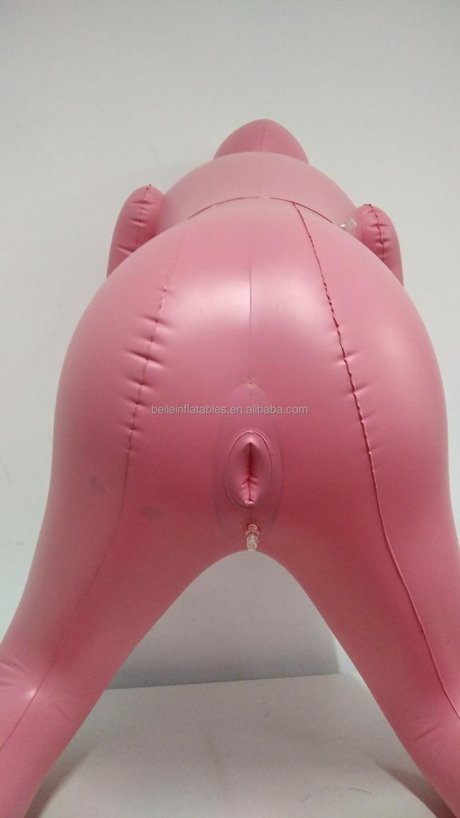 Customized quality PVC pink Inflatable doll for adversting