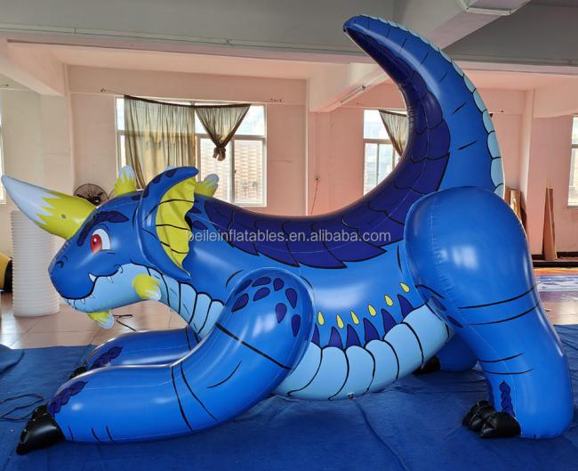 BeiLe custom PVC panza the Inflatable blue kaiju Dragon for sales