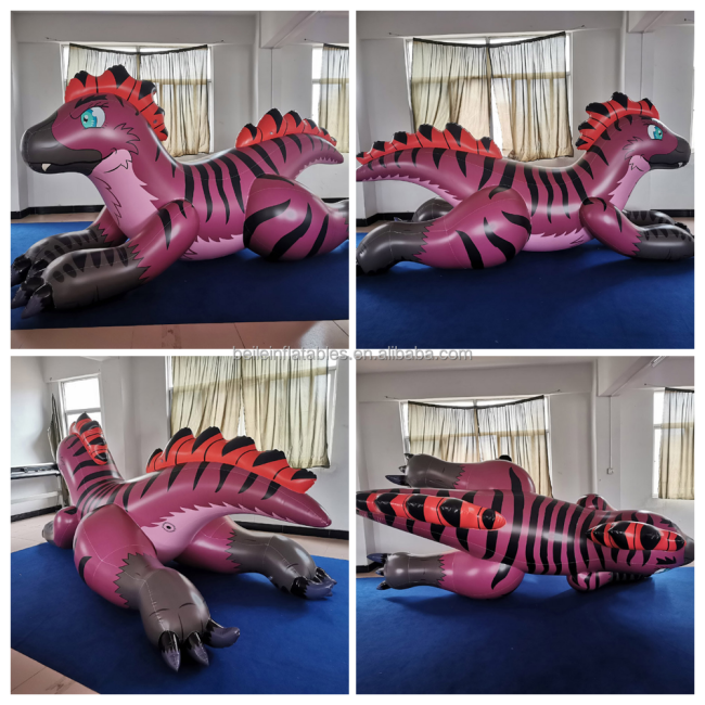 beile pvc inflatable dragons 2.5m long red Aaron dragon inflatable animals