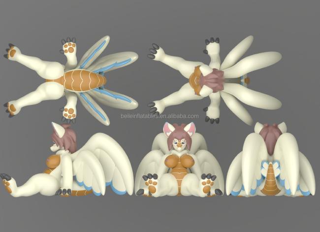BeiLe New design pvc Inflatable eevela squeak doll with big boobs for sales