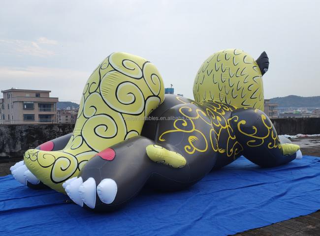 BeiLe Customized New PVC Squeak inflatable guardian lion for sales