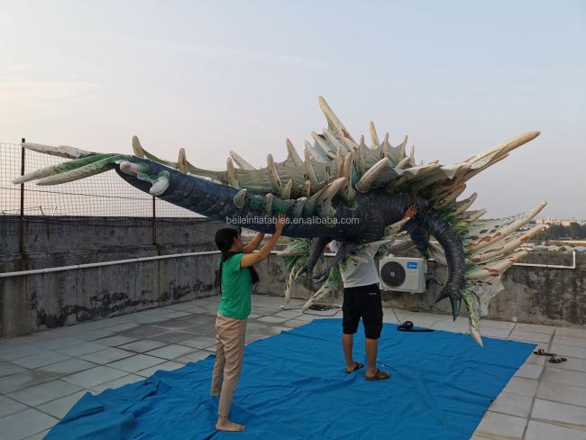 BeiLe custom soft pvc Inflatable Mistlong squeak dragon for sales