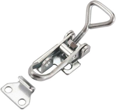 China 4006 Spring Toggle Clamp Latch Hasp Mild Stainless Steel For Tool Box Door Window for sale