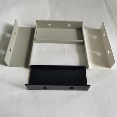 China 90 Degree Corner Extruded Aluminum Parts Single Side Half Triangle Angle Bracket for sale