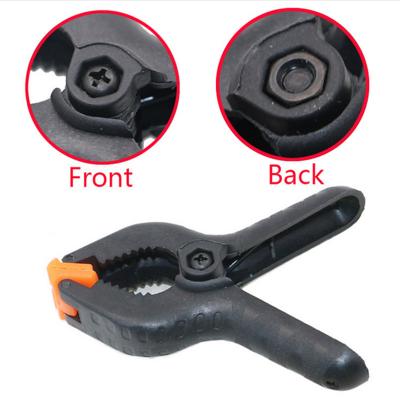 China Nylon Plastic Metal Spring Clamp Photography Wood Working A Shape 2/4/6/9 Inch for sale