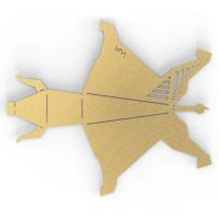 Quality OEM Custom Sheet Metal Parts Personalized Laser Cut Bending Brass Origami Bull for sale