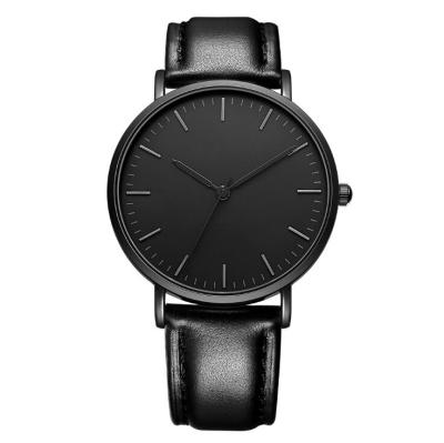 China China Shenzhen factory matte black luxury minimalist men watches with good price and low MOQ for sale