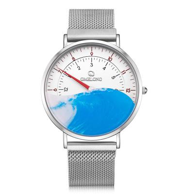 China Relógio de vidro mineral endurecido, relógio de homens superior moderno com faixa de nylon à venda