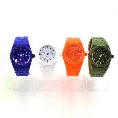 China Waterproof Colorful Plastic Quartz Watch Non Toxic For Men Sport for sale