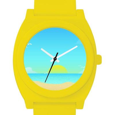 中国 OEMの祝祭のギフトのためにきれいになること容易なODMによって支えられるプラスチック水晶腕時計 販売のため