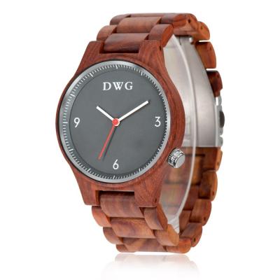 China Luxury wood dial watch waterproof oem wood watch for sale
