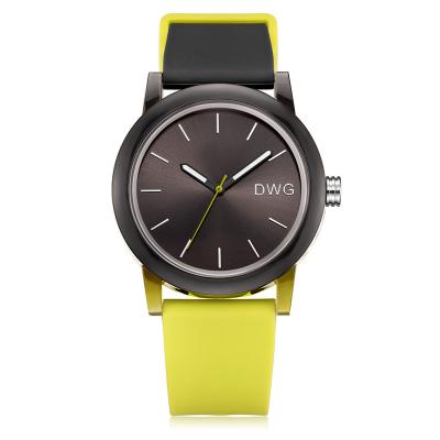 China Soft Wearing Rubber Strap Silicone Quartz Watch With Japan Quartz Movement for sale