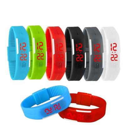 China Outdoor Men Sport LED Digital Watch Silicone Wristwatch For Promotional Gift for sale