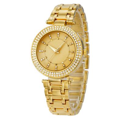 中国 カスタマイズされた色の真鍮の腕時計、金は水晶女性腕時計をめっきしました 販売のため