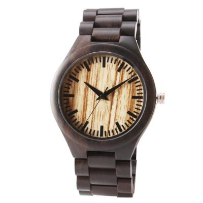 China Relojes de madera casuales a prueba de agua del reloj de madera de bambú del vintage en venta