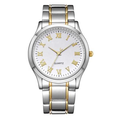 China Stainless Steel Solid Band Mens Quartz Watch PVD Plated Gold 3 ATM Waterproof for sale