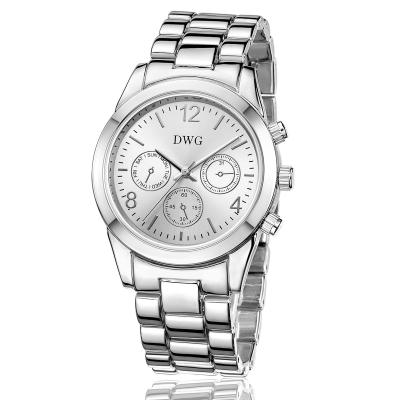 中国 ビジネスSS316L人の水晶腕時計の多時間帯の鋼鉄水晶腕時計 販売のため