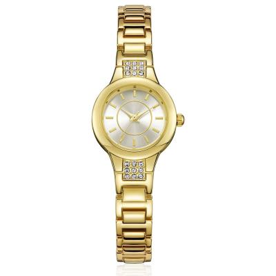 China Rhinestone Quartz Luxury Wrist Watch Sunray Effect UP Dial DWG LOGO for sale