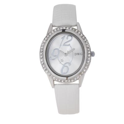 China Big Number Face Womens Fashion Watch OEM Logo Alloy Stones Case for sale