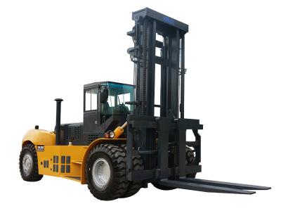 China Hydraulic Diesel Powered Forklift Heavy Lift Truck With Cabin 32T for sale