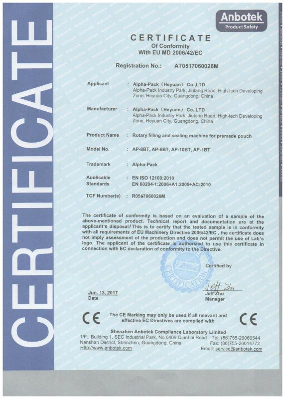 CE - Shenzhen Ouya Industry Co., Ltd.