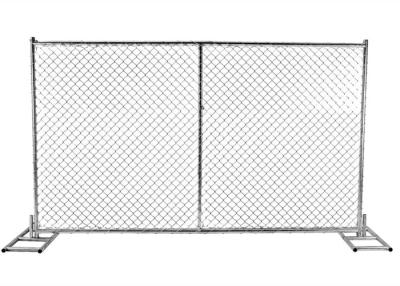 China 11 Gauge Portable 6x8 Chain Link Fence Panels Hot Dipped Galvanized for sale