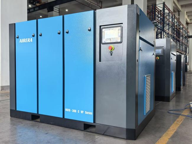 AIRERA oil-free compressor in industrial application setting