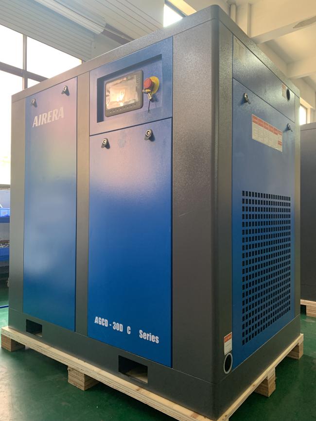 AIRERA AGCD-30D C Industrial Direct Drive Screw Air Compressor unit showing compact design and control panel