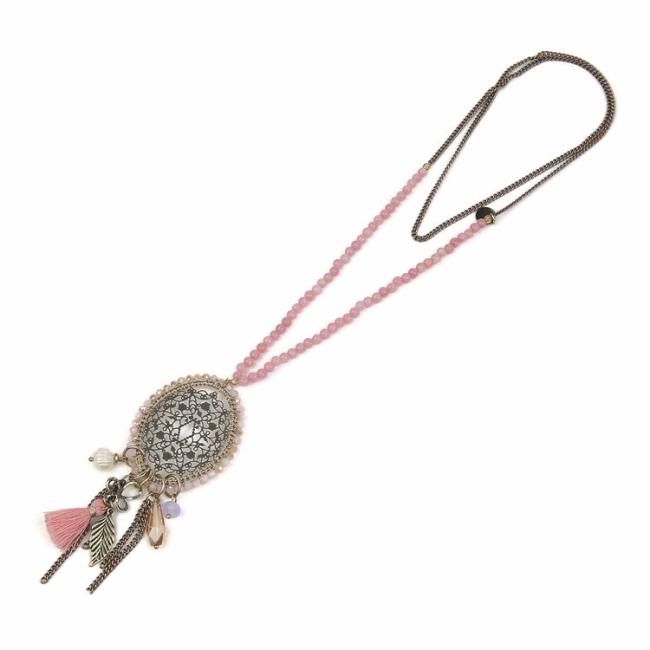 inspiration jewelry website design dream catcher crochet necklace with pendants