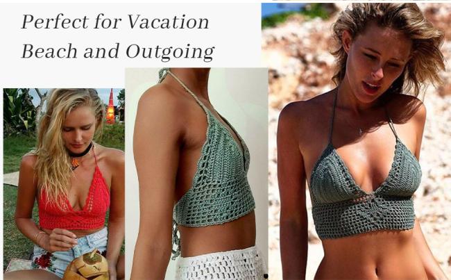 Beach Bikini Crochet Tops
