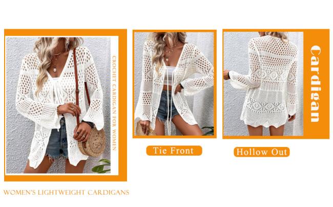 tie cardigan