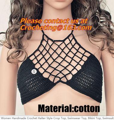 China Women handmade underwear bikini botton,Crochet swimsuit briefs,Cotton beach wear with lining for sale