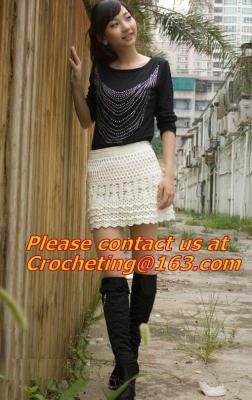 China beach Crochet Skirt, crocheted skirt, hand crocheted, beautiful pattern, fit for ladies for sale
