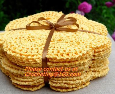 China Assorted color handmade crochet Crocheted Doilies for wedding, Crochet Doily, doily, cup for sale