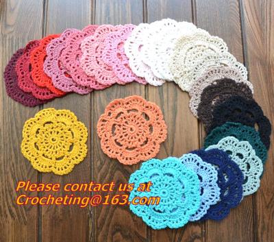 China Fine craft handmade Crochet Doily mat 11 cm crochet cup mat coaster, Crochet Doily for sale