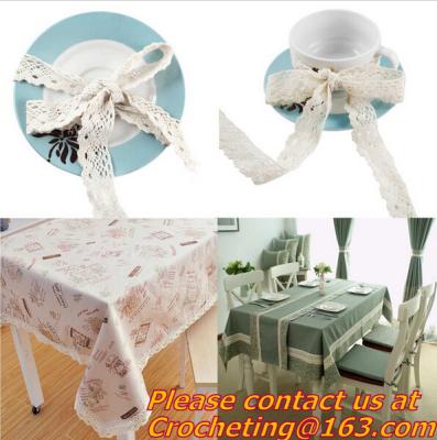 China Cotton Crochet Lace Ribbon wholesale Lace Trim for cushion, sofa, curtain, DIY jewelry acc for sale