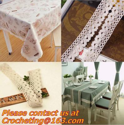 China Stylish natural color cotton lace,flower bilateral trimming lace,crocheted lace scrapbooki for sale