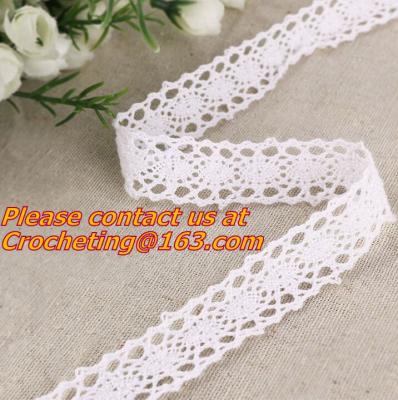 China 50 YARDS COTTON LACE fabric lace ribbon lace trim, SOFT COTTON, CLUNY CROC for sale