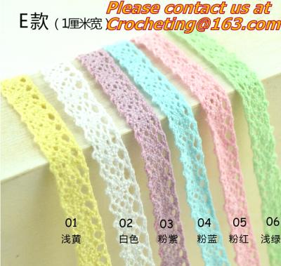 China elegant 4.8-5cm width 10 yard / lot DIY handmade craft crocheted lace trim for garments for sale