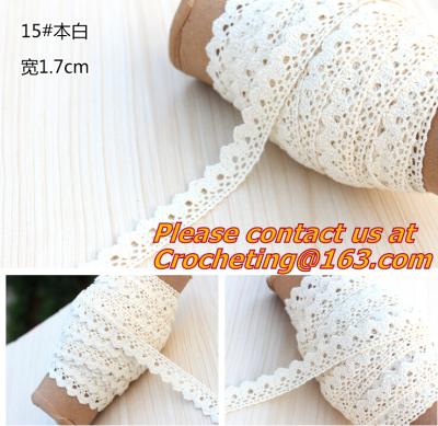China white cotton lace, trimming lace,crocheted lace for diy,garment accessory for sale
