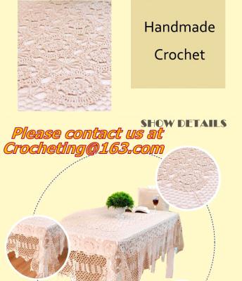 Chine Tissu rural américain de sofa de nostalgie de coton de dentelle de crochet de nappe de coureur fait main de table à vendre