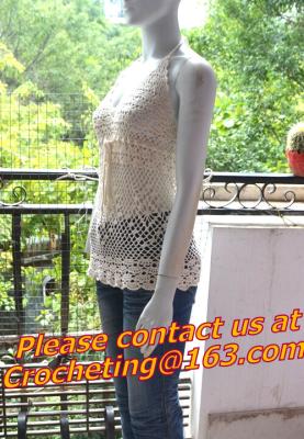 China womens crochet tops feminino women hem tassel sexy tanks top croche new desigual knit vest for sale