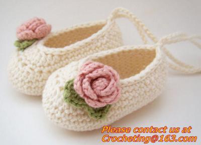 Chine les enfants infantiles nouveau-nés de crochet de sandales de chaussures de bébé de crochet de chaussures de bébé de mocassins de bébé glissent à vendre